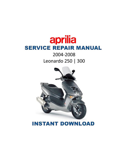 Aprilia Leonardo 250 300 Service Manual PDF service repair manual cover