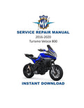 MV Agusta Turismo Veloce 800 Service Manual PDF service repair manual cover