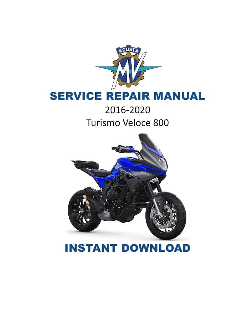 MV Agusta Turismo Veloce 800 Service Manual PDF service repair manual cover
