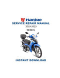 Haojue NEX115 Service Manual PDF service repair manual cover