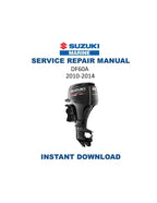 Suzuki DF60A Outboard Service Manual 2010-2014 DF60AT DF60ATH PDF service repair manual cover