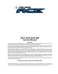 Polaris ACE 900 Service Manual PDF service repair manual cover