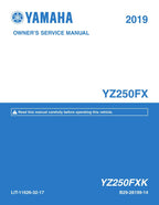 Yamaha YZ250FX Service Manual 2019-2023 Dirt Bike Motorcycle service manual preview page 2
