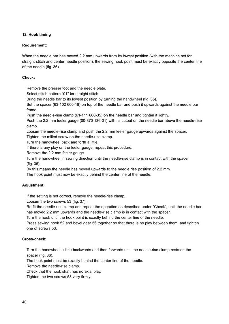 PFAFF Expression 2014 2024 2034 2044 Service Manual 2002-2006 Sewing Machine pdf service manual preview page 9