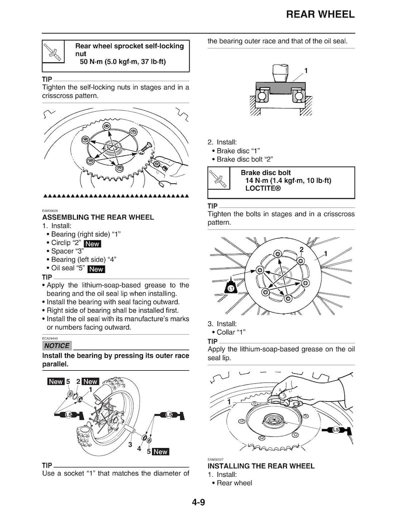 Yamaha YZ250FX Service Manual 2019-2023 Dirt Bike Motorcycle service manual preview page 3