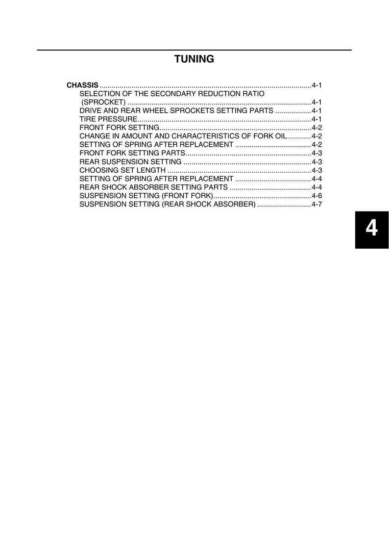 Yamaha WR250F WR250FF Service Manual service manual preview page 9
