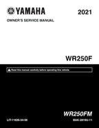 Yamaha WR250F Service Manual service manual preview page 2