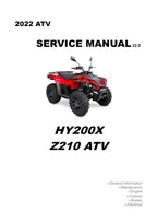 Linhai HY200X Z210 ATV Service Manual 2022-2026 PDF service repair manual cover