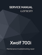Loncin Xwolf 700i Service Manual PDF service repair manual cover