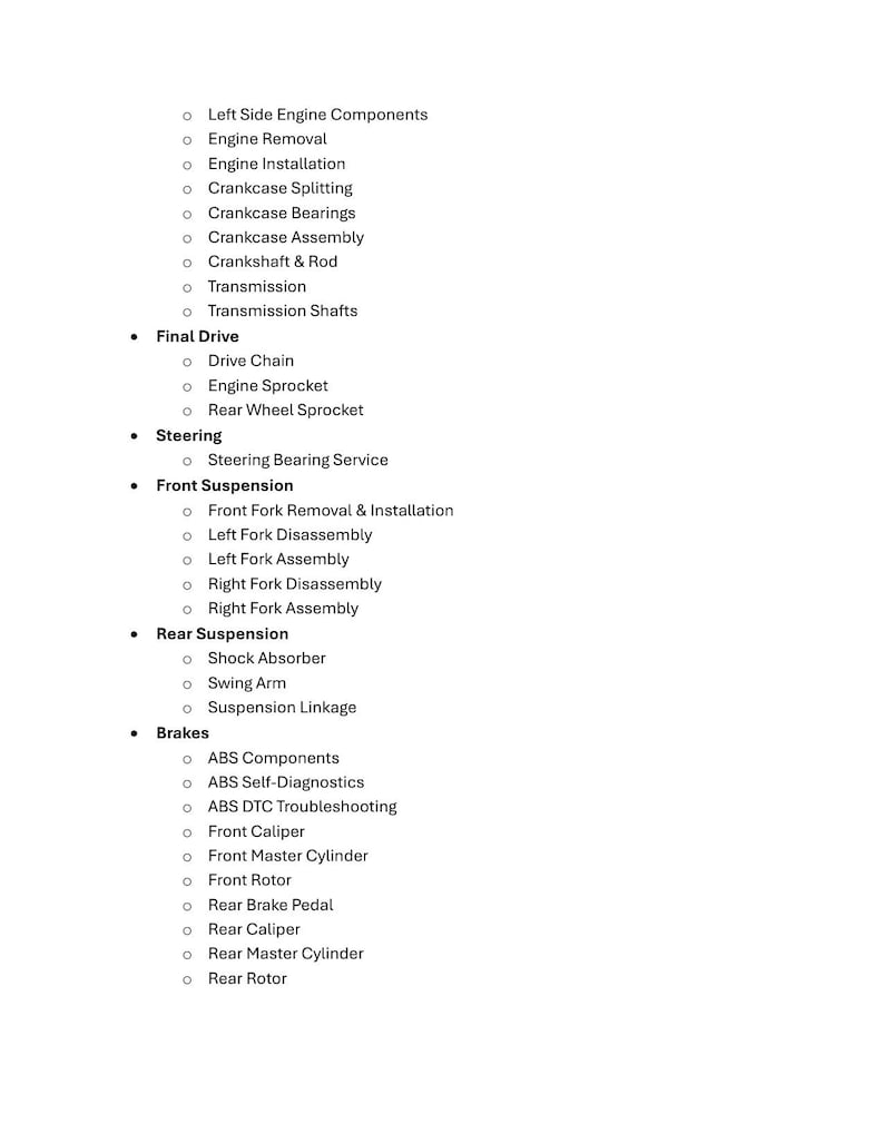 Honda CRF300L Rally Service Manual service manual preview page 4