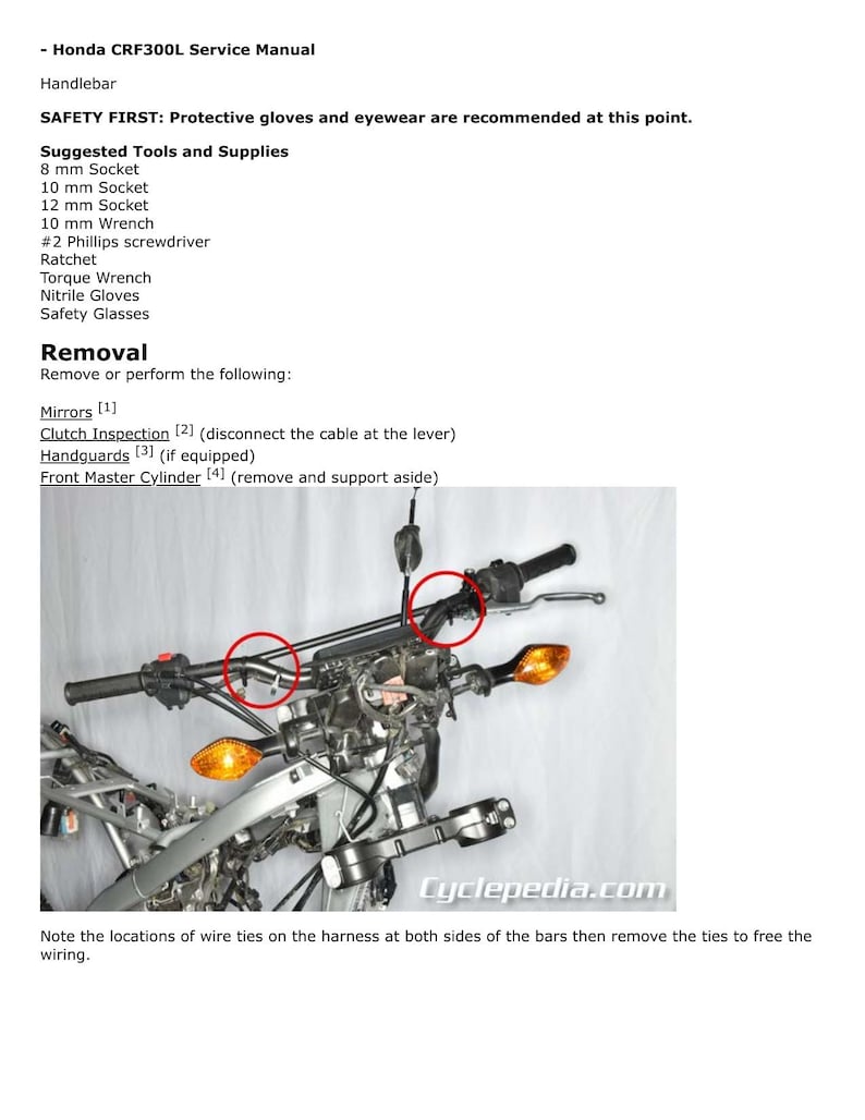 Honda CRF300L Rally Service Manual service manual preview page 6