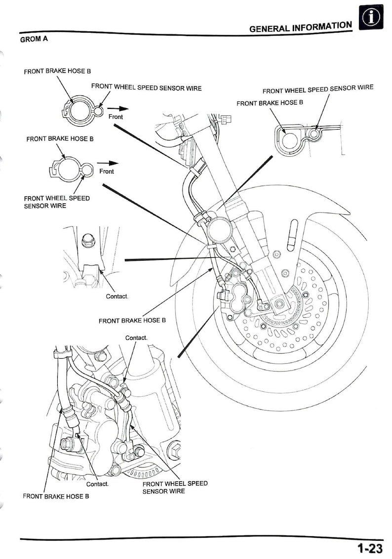 Honda Grom 125 Service Manual service manual preview page 7