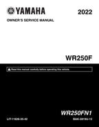 Yamaha WR250F Service Manual service manual preview page 2