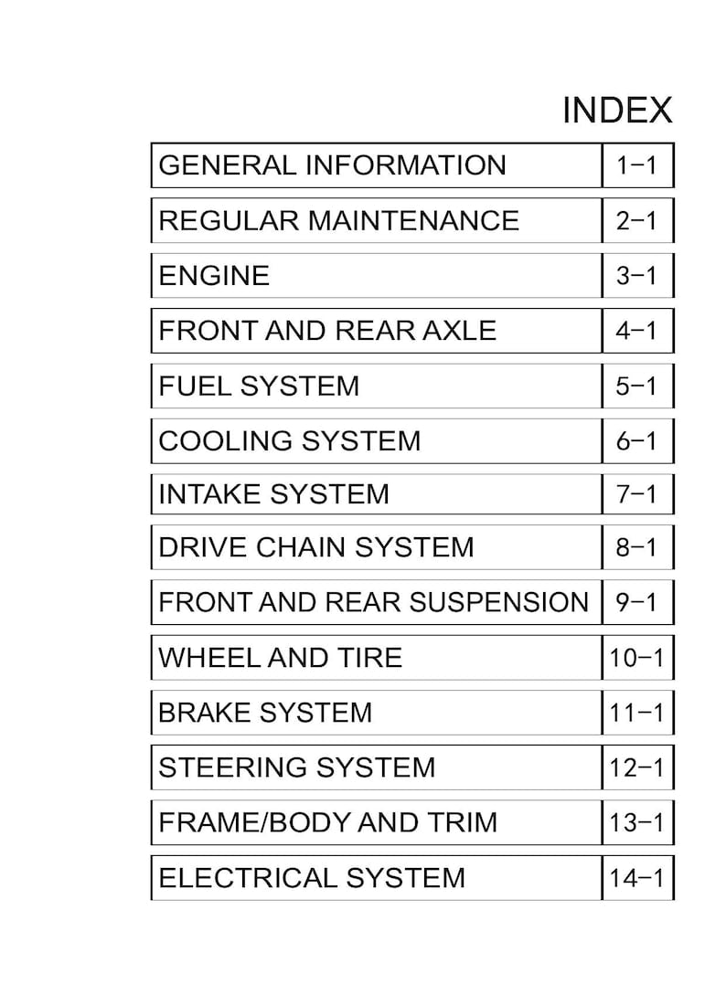 Segway AT5 450 ATV Service Manual service manual preview page 7