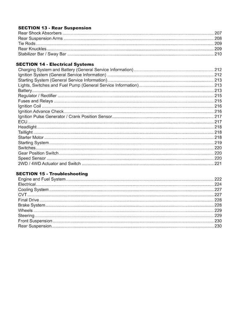Argo Magnum XF 500 Service Manual service manual preview page 6