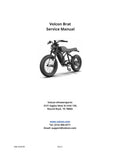 Volcon Brat E-Bike Service Manual 2023-2027 Electric Motorcycle PDF service repair manual cover