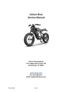 Volcon Brat E-Bike Service Manual 2023-2027 Electric Motorcycle PDF service repair manual cover