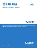 Yamaha YZ250X Service Manual service manual preview page 2