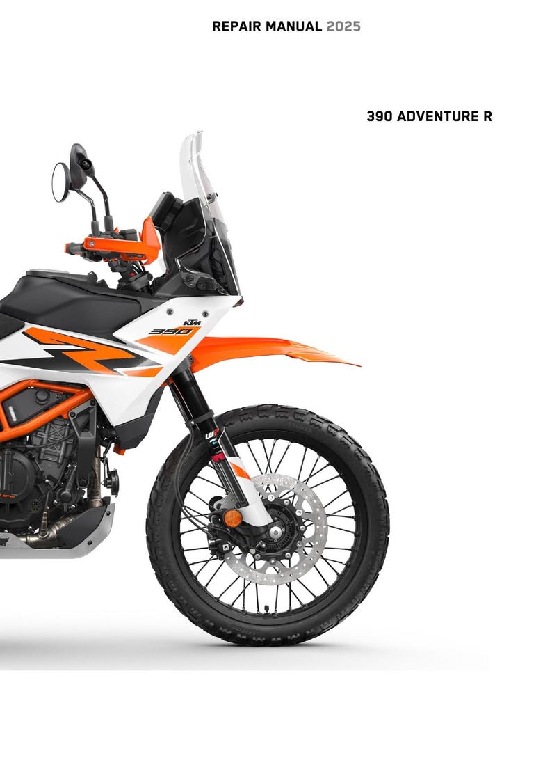 KTM 390 Adventure R Service Manual PDF service repair manual cover