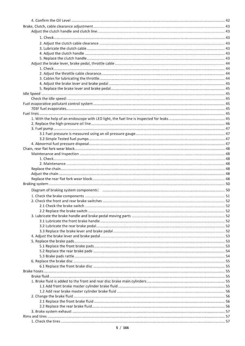 Zontes ZT703-F Service Manual 2024-2026 Adventure Motorcycle service manual preview page 8