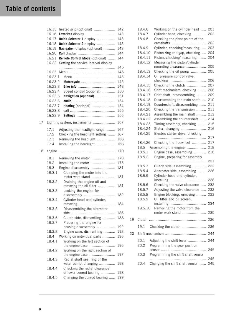 KTM 390 Adventure R Service Manual service manual preview page 6