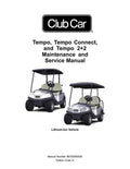 Club Car Tempo Service Manual PDF service repair manual cover