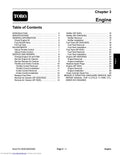 Toro Sand Pro 2020 3020 5020 Engine Service Manual PDF service repair manual cover