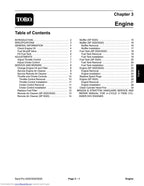 Toro Sand Pro 2020 3020 5020 Engine Service Manual PDF service repair manual cover