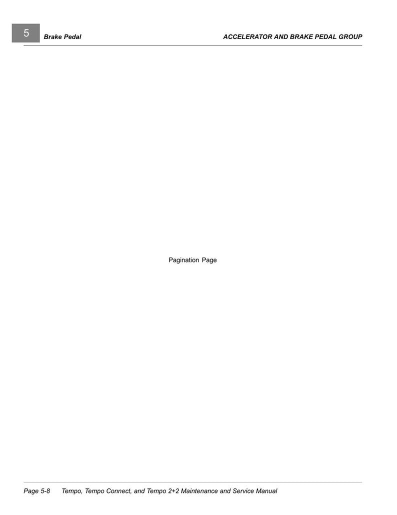 Club Car Tempo Service Manual service manual preview page 8