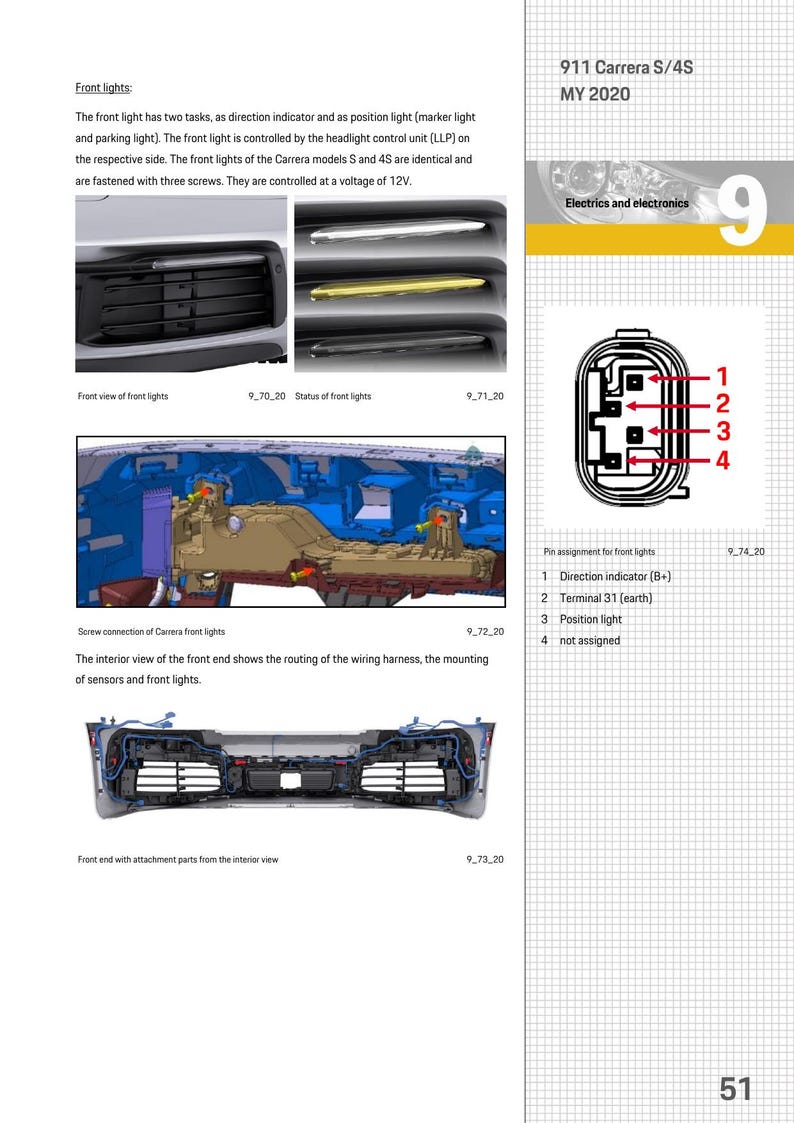 Porsche 911 Carrera S 4S Service Information Technik service manual preview page 9