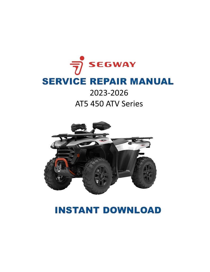 Segway AT5 450 ATV Service Manual PDF service repair manual cover