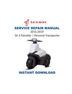Segway SE-3 Patroller Service Manual PDF service repair manual cover