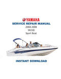 Yamaha SR230 Jet Boat Service Manual PDF service repair manual cover
