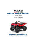 Tracker Off Road 570 & 700 EPS Service Manual PDF service repair manual cover