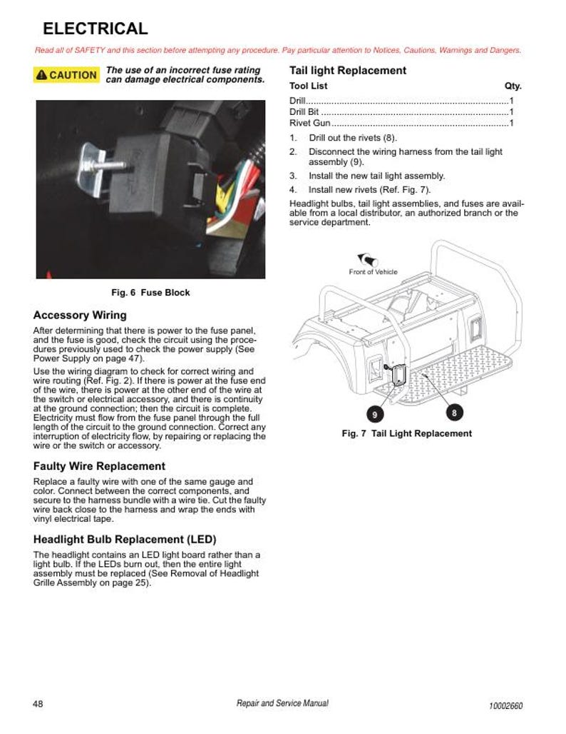 Tracker Offroad EViS 72V Electric UTV Service Manual service manual preview page 5
