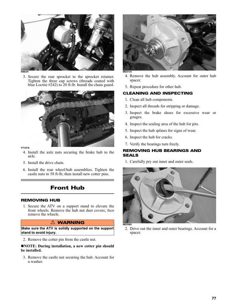 Tracker Offroad 90 ATV Service Manual service manual preview page 8