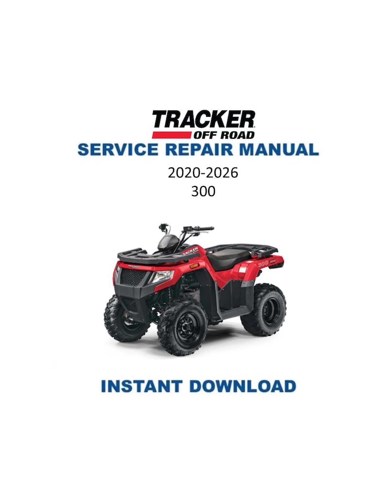 Tracker Offroad 300 ATV Service Manual PDF service repair manual cover
