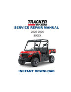 Tracker Offroad 800SX Service Manual PDF service repair manual cover