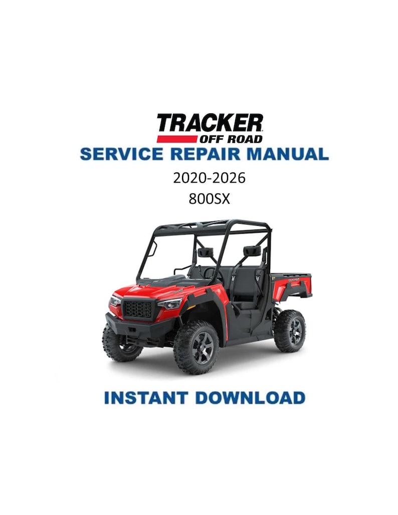 Tracker Offroad 800SX Service Manual PDF service repair manual cover
