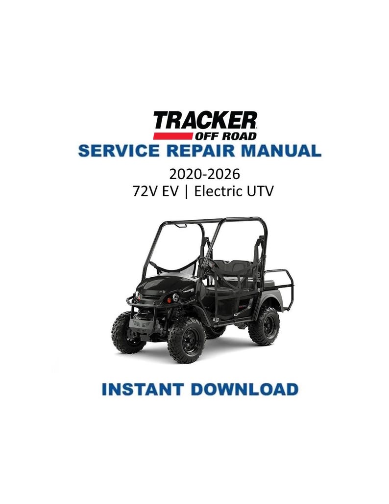 Tracker Offroad EV 72V Electric UTV Service Manual PDF service repair manual cover