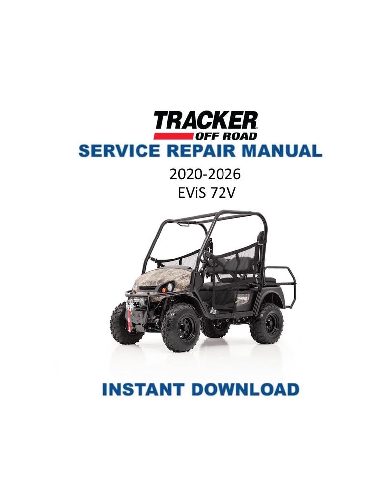Tracker Offroad EViS 72V Electric UTV Service Manual PDF service repair manual cover