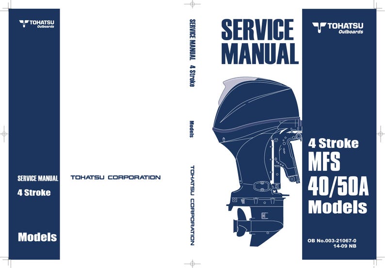 Tohatsu MFS 40 50 A Service Manual service manual preview page 2