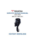 Tohatsu MFS 25 30C Service Manual PDF service repair manual cover
