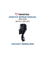 Tohatsu MFS 25 30C Service Manual PDF service repair manual cover