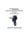 Tohatsu MFS 40 50 A Service Manual PDF service repair manual cover