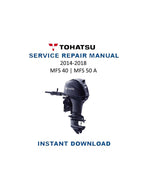 Tohatsu MFS 40 50 A Service Manual PDF service repair manual cover