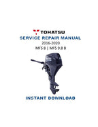 Tohatsu MFS 8 9.8B Service Manual 2016-2020 Outboard Motor PDF service repair manual cover
