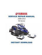 Yamaha RS Vector RS90 Snowmobile Service Manual PDF service repair manual cover