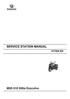 Piaggio X10 500ie Executive Service Manual 2012-2016 Scooter service manual preview page 2