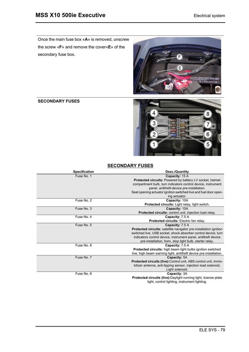 Piaggio X10 500ie Executive Service Manual 2012-2016 Scooter service manual preview page 6